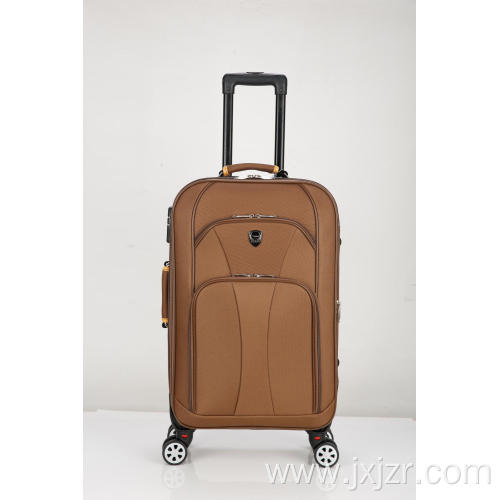 Polyester EVA softside trolley suitcase